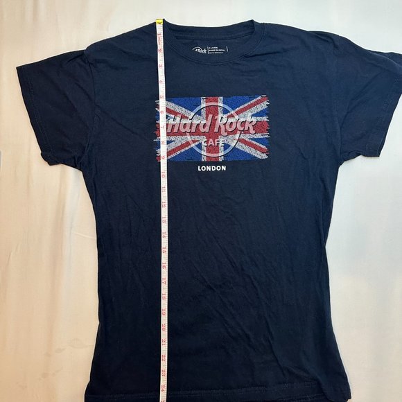 Vintage y2k Hard Rock Cafe London Navy Graphic Tee - XL - Picture 9 of 9